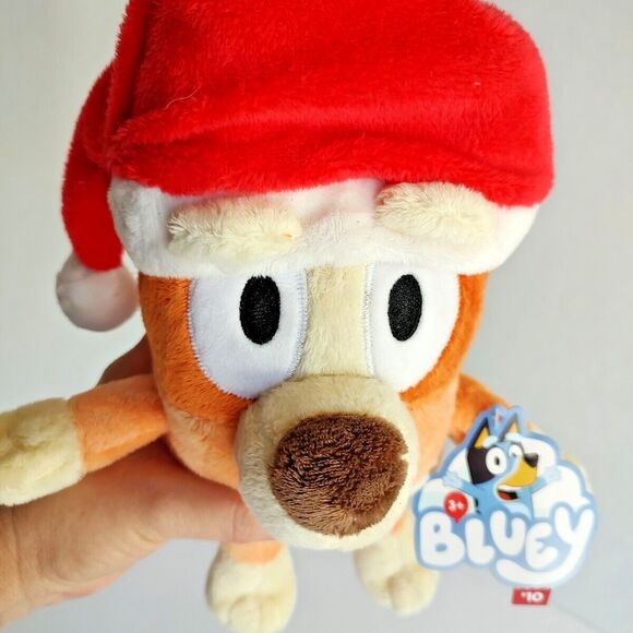Dan Dee Int'l Bluey Bingo Plush Stuffed Animal Santa Hat Christmas Toy Doll - Picture 11 of 16